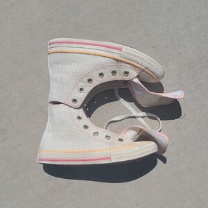 Stylish White High-Top Sneakers